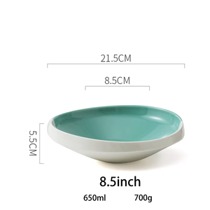 Vajilla de porcelana de lujo de alta calidad de estilo nórdico, platos de cerámica para servir cenas, plato de postre para Hotel y restaurante - Product Image 6