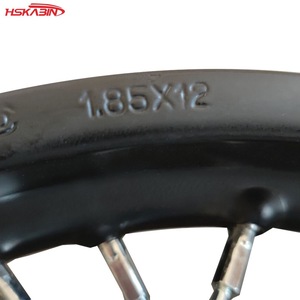 Nouveau moyeu de roue arrière de moto tout-terrain KB 1,85x12 pouces avec anneau en fer, joint d'huile en alliage d'aluminium, trou d'axe 15/12, garantie 1 an - Product Image 5