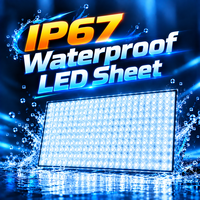 Feuille LED pour marbre, feuille LED souple pour rétroéclairage de pierre, feuille LED flexible IP67, feuille LED DC24V dimmable 242LED pour rétroéclairage