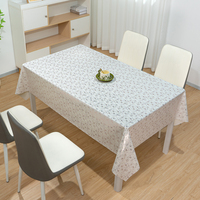 Nappe Moderne RNPT Imperméable Blanche avec Doublure en Coton Doux Écologique Rectangulaire pour Banquets Familiaux, Hôtels et Fêtes Intérieures