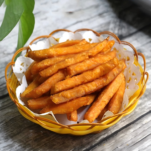Frites de patates douces croustillantes pré-frites pour friteuse à air, collation congelée à faible teneur en huile, prête à cuisiner - Product Image 5