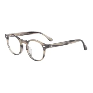 透明な透明なアセテートmonture de lunettes marco de anteojos眼鏡フレームアンチレイコンピューターブルーライトブロックメガネ