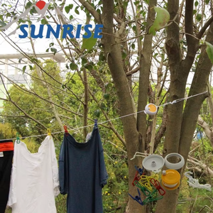 57462 #   Sèche-<span class=keywords><strong>linge</strong></span> rétractable en ABS durable pour le camping en plein air, corde à <span class=keywords><strong>linge</strong></span> portable réglable avec 8 pinces à <span class=keywords><strong>linge</strong></span> - Product Image 5