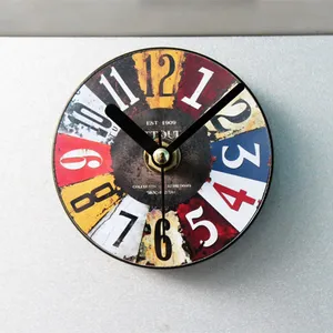रचनात्मक दौर फ्रिज चुंबक चूसना दीवार घड़ी