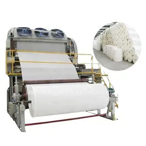 China Manufacturer's New 50 T Waste Paper Recycling Processing Converting Machine Roll Toilet Tissue Paper Making Mill Price