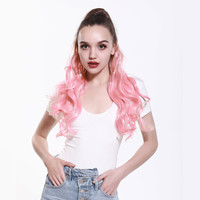 Offre Spéciale griffe boucle intérieure queue de cheval Extension synthétique vague naturelle cheveux cordon résister à haute température postiches pour les femmes