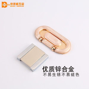 Poignées de meuble dissimulées Disiwei, poignées de tiroir en alliage, boutons de porte de placard en acier inoxydable - Product Image 5
