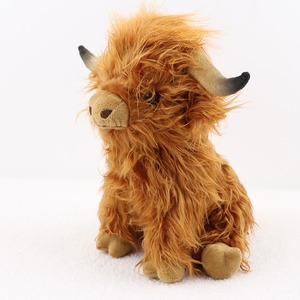 Tây Nguyên Bò Nâu Động Vật Scotch Tây Nguyên Gia Súc Tóc Dài Đồ Chơi Sang Trọng Thú Nhồi Bông Nhân Vật Cho Trẻ Em - Product Image 1