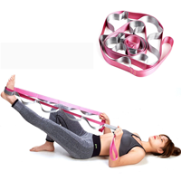 Sangle d'étirement pour la physiothérapie, sangle d'exercice pour la fasciite plantaire, Pilates, yoga, avec boucles, bandes d'étirement