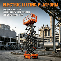 Plateforme élévatrice à ciseaux tout-terrain certifiée CE, capacité nominale, hauteur de travail 6m, protection contre les surcharges, approvisionnement direct usine