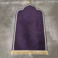 Tapis de prière de qualité supérieure, rembourré, tapis islamique, tapis de prière fabriqué à la machine, coussin doux pour les genoux, forme et design de mosquée