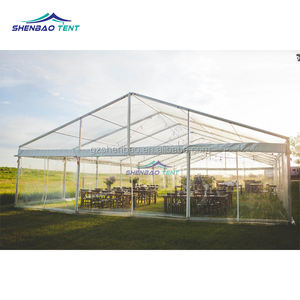 30x50 <span class=keywords><strong>40X70</strong></span> chapiteau à portée transparente tente de fête grand <span class=keywords><strong>cadre</strong></span> noir tente transparente tente de mariage de luxe en plein air pour 500 personnes - Product Image 5