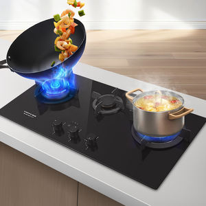 أجهزة مطبخ منزلية تجارية لهب أزرق 3 موقد من الزجاج المقسى سطح محمول مدمج RV خارجي - Product Image 4