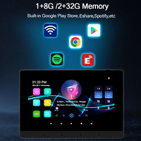 7 İnç Ev Akıllı 8x30W Güçlü Duvar Tipi Amplifikatör Android 11 Ses Sistemi Bluetooth Ses Kontrol Paneli WIFI Stereo Müzik Çalar