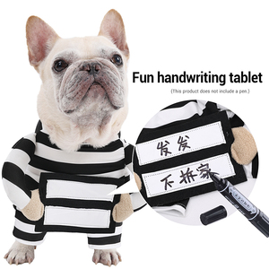 Clásico poliéster polar mascota Cosplay abrigo prisionero estilo mascota disfraz vestir accesorios para perros - Product Image 6