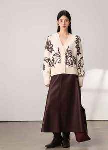 Maglione Casual da Donna con Collo Tondo, Tinta Unita, Vestibilità Regolare, Anti-Pilling, in Misto Lana, Lunghezza <span class=keywords><strong>Sopra</strong></span> il Ginocchio, per Tutte le Stagioni - Product Image 4