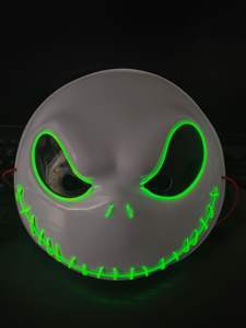 Dasheng Anónimo Máscara Fiesta Parpadeante Mascarada Halloween Pascua LED Glow Rave <span class=keywords><strong>Ghostface</strong></span> Máscara - Product Image 2