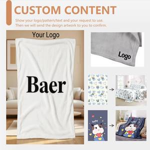 Coperta in Flanella Personalizzabile con Logo, Super Morbida in Microfibra, per Divano e Letto, Produzione OEM ODM con Basso MOQ - Product Image 3