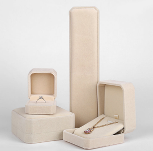 Cajas de Regalo de Joyería de Terciopelo Suave Rosa al por Mayor para Pendientes, Anillos, Collares, Pulseras, Organizador con Logotipo Personalizado, Caja para Joyas - Product Image 5