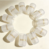 Gobelet réutilisable personnalisable avec logo en plastique PP 380ml 500ml givré en forme de U pour fêtes, mariages, boissons, café, jus, vodka