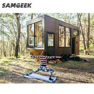 Luxury Garden Building Tiny Loft Trailer Travel Light Steel Structure Wooden Prefabricated Homes Prefab Houses
