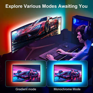 Retroiluminación LED para TV, diodo emisor de luz con control remoto y aplicación, sincronización de retroiluminación de TV USB de 5 V - Product Image 6