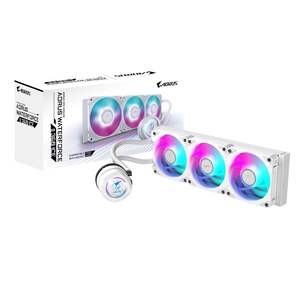 <span class=keywords><strong>GIGABYTE</strong></span> AORUS WATERFORCE II 360/II 360 ICE/CPU Radiador de refrigeración por agua 360mm Ventilador a presión Efecto de luz RGB I Cabezal frío Se puede girar - Product Image 2