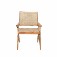 Chaise de Restaurant en bois de teck, chaises en rotin de canne en bois, chaise à dossier en bois courbé Antique, meilleure vente
