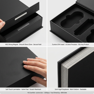 Custom Luxury Magnetic Paper Packaging <b>Box</b> for Perfume Skincare <b>Makeup</b> Nail Polish Oil Skin Care Serum - Product Image 2