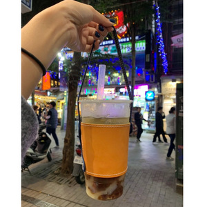 ปลอกหุ้มแก้วชานมไต้หวัน, ปลอกหุ้มแก้วชานมแบบพกพา, ปลอกหุ้มขวด, ปลอกหุ้มแก้วแบบเขย่ามือ, ปลอกหุ้มแก้วเครื่องดื่มรักษ์โลก - Product Image 4