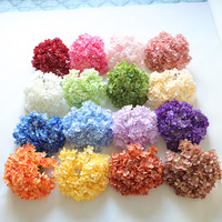 336 Pcs Kepala Bunga Hydrangea Kain Buatan Realistis Buatan Tangan untuk Dekorasi Dinding Bunga Pernikahan Hari Valentine Dekorasi Rumah Foto Floral