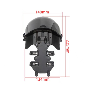 Support gps pour <span class=keywords><strong>moto</strong></span> Support de tuyau à base sphérique de 1 ''Support de téléphone en forme de <span class=keywords><strong>casque</strong></span> Parasol Visière de téléphone portable Supports de griffe de guidon pour RAM - Product Image 2