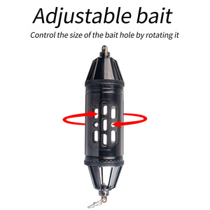 Trampa para Camarones, Lanzador de Cebo Rocket, 90g, 47x160mm, Cilindro de ABS, Equipo de Pesca en Alta Mar, Capacidad de Cebo Ajustable - Product Image 3