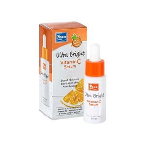 Sérum vitamine C Y694 YOKO ULTRA BRIGHT 25 ml avec extrait complexe de 8 fruits, hydratant, illuminateur et protecteur contre la sécheresse. - Product Image 1
