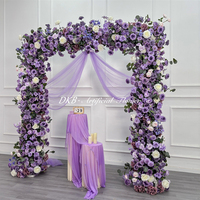 Nouvelle Arche Florale de Mariage en Soie Artificielle Réaliste, Couleurs Personnalisables pour Décoration de Fête et de Mariage