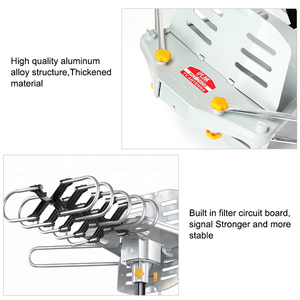 High Gain Outdoor Digital Dvbt Channel De Antena <b>Tv</b> Exterior Hd Aerial 360 Degree <b>Remote</b> <b>Control</b> Rotating <b>Tv</b> Antenna - Product Image 3