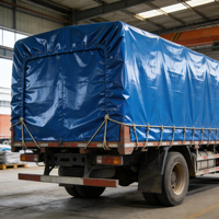Lona Impermeable de PVC Reforzada para Exteriores, Cubierta para Camiones, 650gsm-900gsm en Rollo