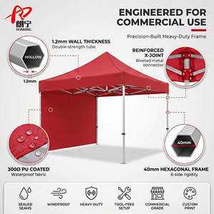 Carpa Plegable Resistente, Impermeable y Resistente al Viento, <span class=keywords><strong>de</strong></span> 10x10, con Estructura <span class=keywords><strong>de</strong></span> Hierro, para Eventos en Interiores/Exteriores y Mercados <span class=keywords><strong>de</strong></span> Pulseras - Product Image 2