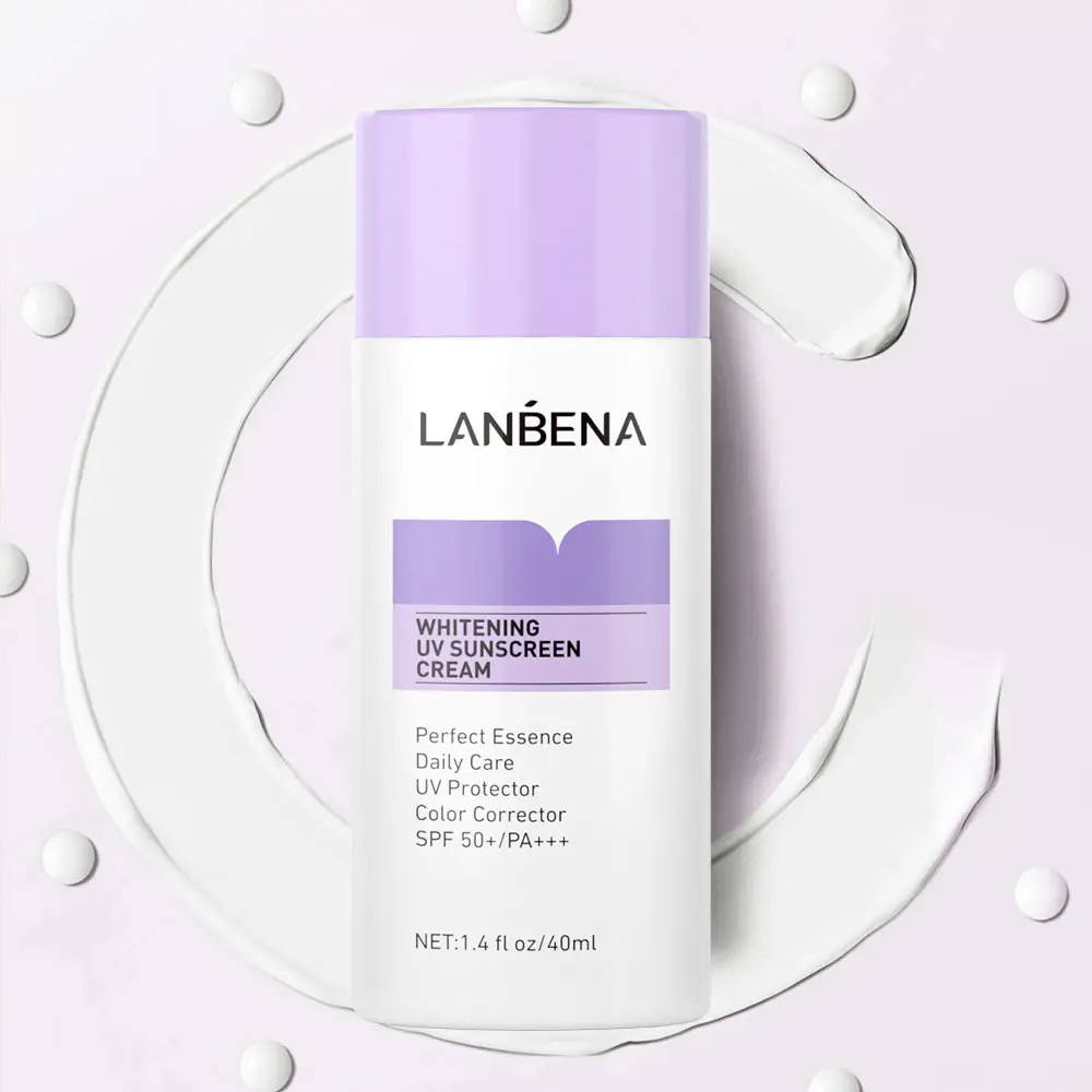 Lanbena Whitening Verhelderende Huid Uv Zonnebrandcrème Anti Aging Hydraterende Spf 50 + Pa + + + Zonnebrandcrème