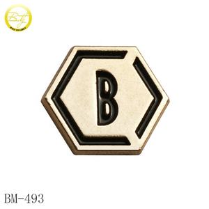 Accesorios para bolsos, placas de aleación personalizadas, placa de identificación de <span class=keywords><strong>metal</strong></span> con logotipos dorados y plateados para gorras de béisbol - Product Image 4