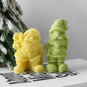 Diy Homemade Christmas Aromatherapy Soap <b>Mold</b> Decoration 3d Snowman Santa Claus Silicone <b>Candle</b> <b>Mold</b> for Resin Casting Plaster - Product Image 5