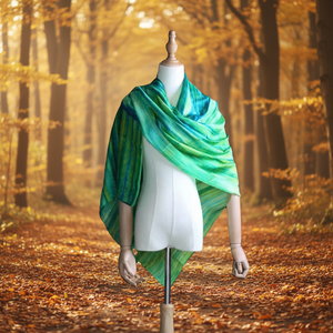 Bufanda de Lino y Seda Sai Gon, Diseño Jacquard de Lujo, Multifuncional, Cálida para Invierno, con Estampado, 70x180cm, para Mujer, Exportación - Product Image 5