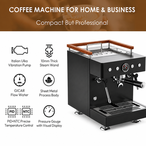 <span class=keywords><strong>Cafetera</strong></span> Espresso <span class=keywords><strong>Italiana</strong></span> <span class=keywords><strong>Eléctrica</strong></span> de 220V, Semiautomática, de Acero Inoxidable, de 58 mm, con Bomba de Alta Presión - Product Image 4