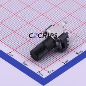 ตัวต้านทานแบบปรับได้/โพเทนชิออมิเตอร์ผ่านรู (THT) RK09K1130081 10kOhm 20% 20V 50mW - Product Image 1