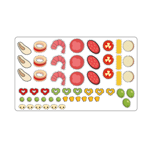 DIY Pizzeria Snow Putty 4 Flavors Foam Putty Vegetables Artificial Food with Knife and <strong>Plate</strong> - Product Image 4