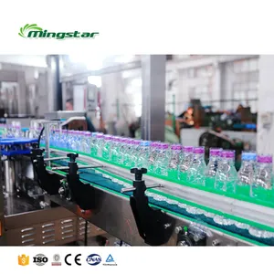 linha de máquinas de enchimento de garrafas de vidro líquido para água potável