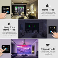 Panneau de contrôle d'automatisation de la maison intelligente Linux avec écran OLED de 4,0 à 4,9 pouces, WiFi/Zigbee, application Tuya Smart Life, commande vocale Alexa Google Home
