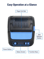 Mini impresora térmica de recibos, impresora POS de 80mm, impresión directa, impresora de interfaz USB portátil de mano para restaurante, 1 unidad
