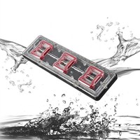 Feu arrière LED séquentiel pour camion et remorque, triple carré arrondi, avec fonctions Stop, Frein et Clignotant, 12V 24V