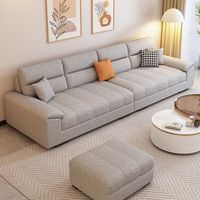 Nuevo Sofá Seccional Moderno de Alta Gama Estilo Crema, Simple para Sala de Estar, Apartamento Pequeño, Sofá Largo en Forma de Tira